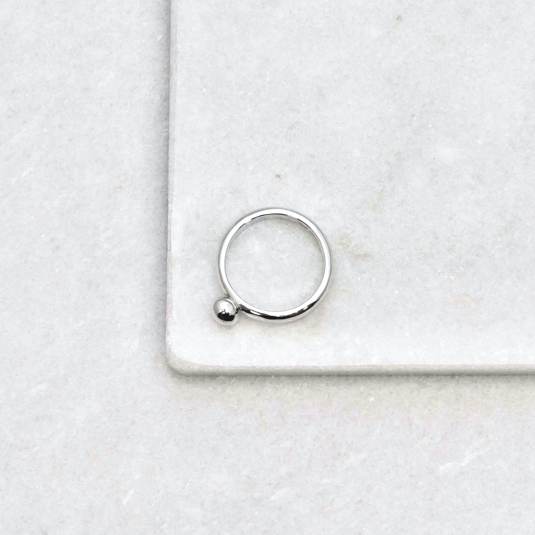Silver Ball Ring — Annie Designs
